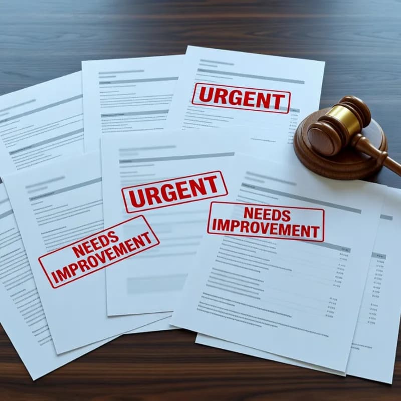 Zwolnienie za disfunctioneren — słabe wyniki pracy